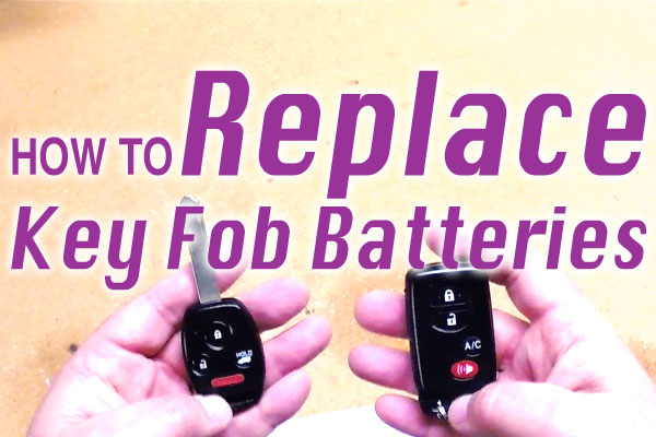 fob key replace batteries battery