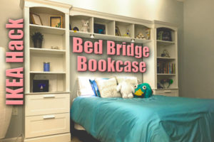 IKEA Hack Bed Bridge Bookcase