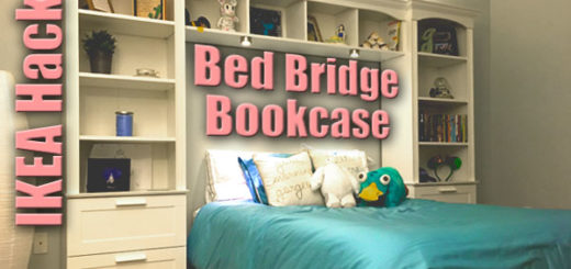 ikea hack bed bridge bookcase