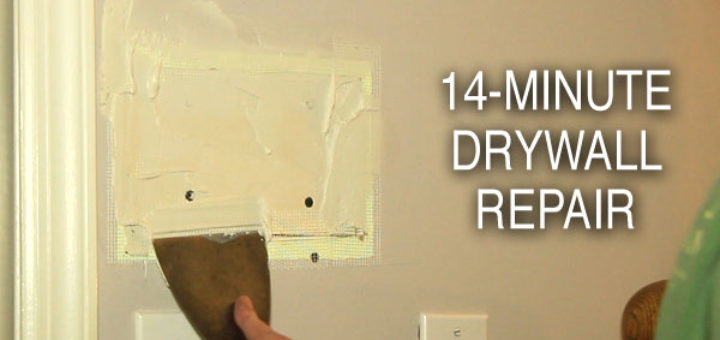 Repair Drywall in 14 Minutes
