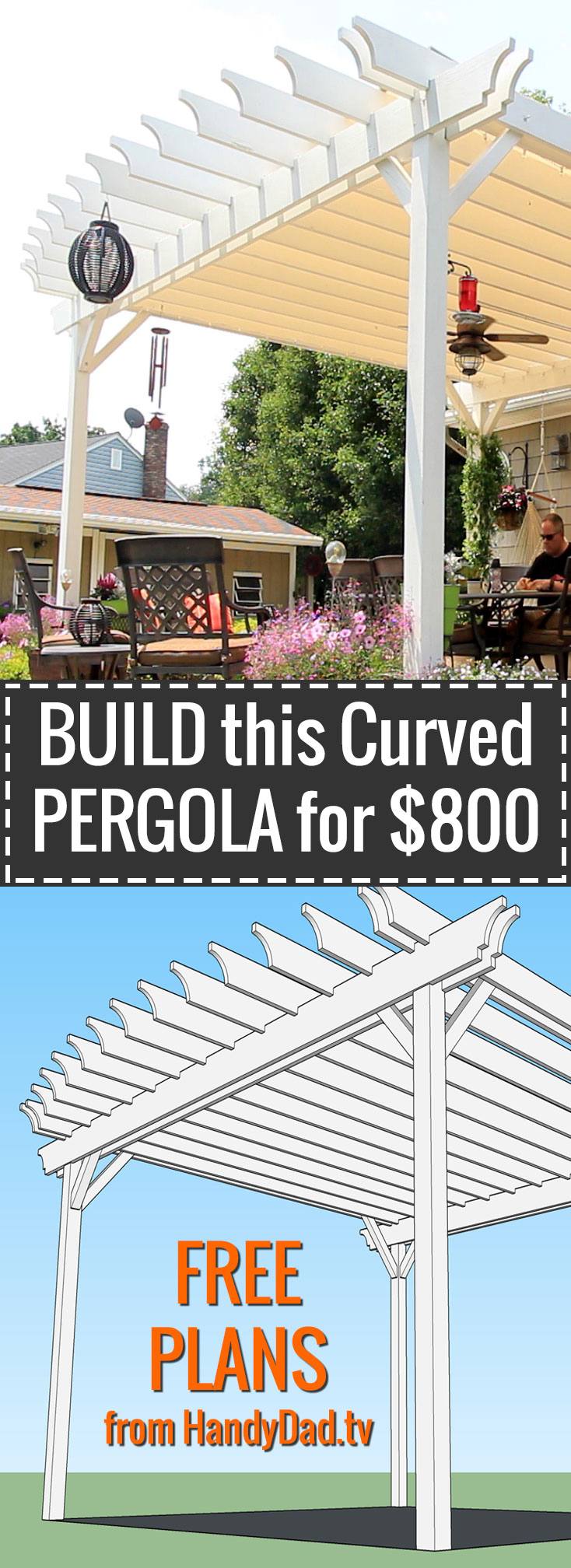 Build a Curved Pergola for $800