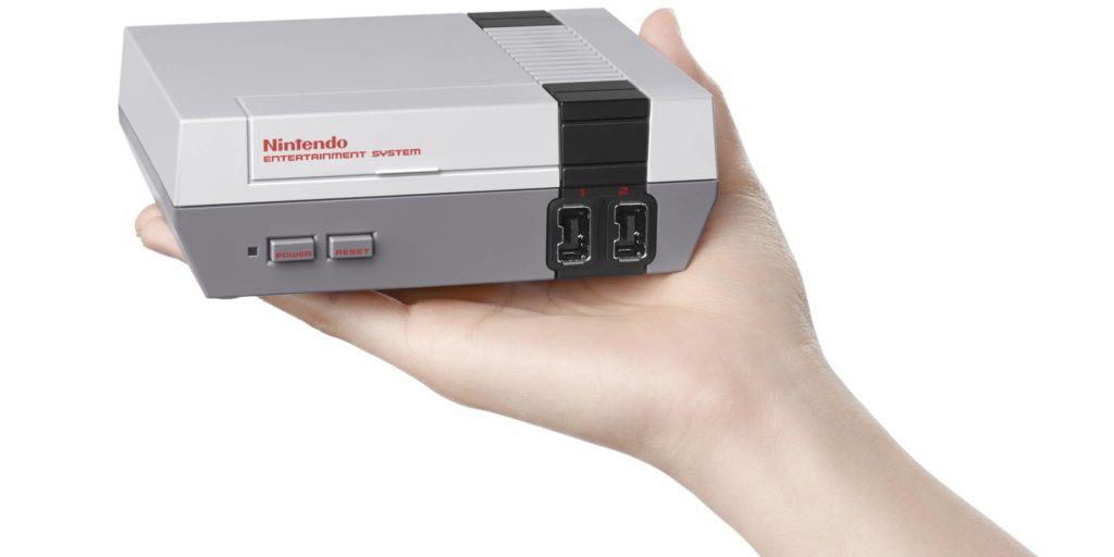 Nintendo Entertainment System fits in the palm of your hand